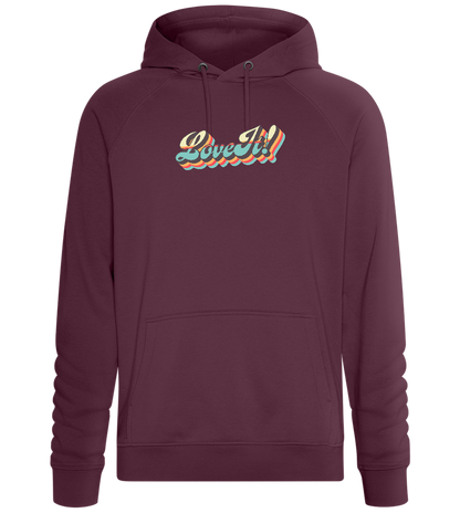 Love It Design - Comfort unisex hoodie_BORDEAUX_front