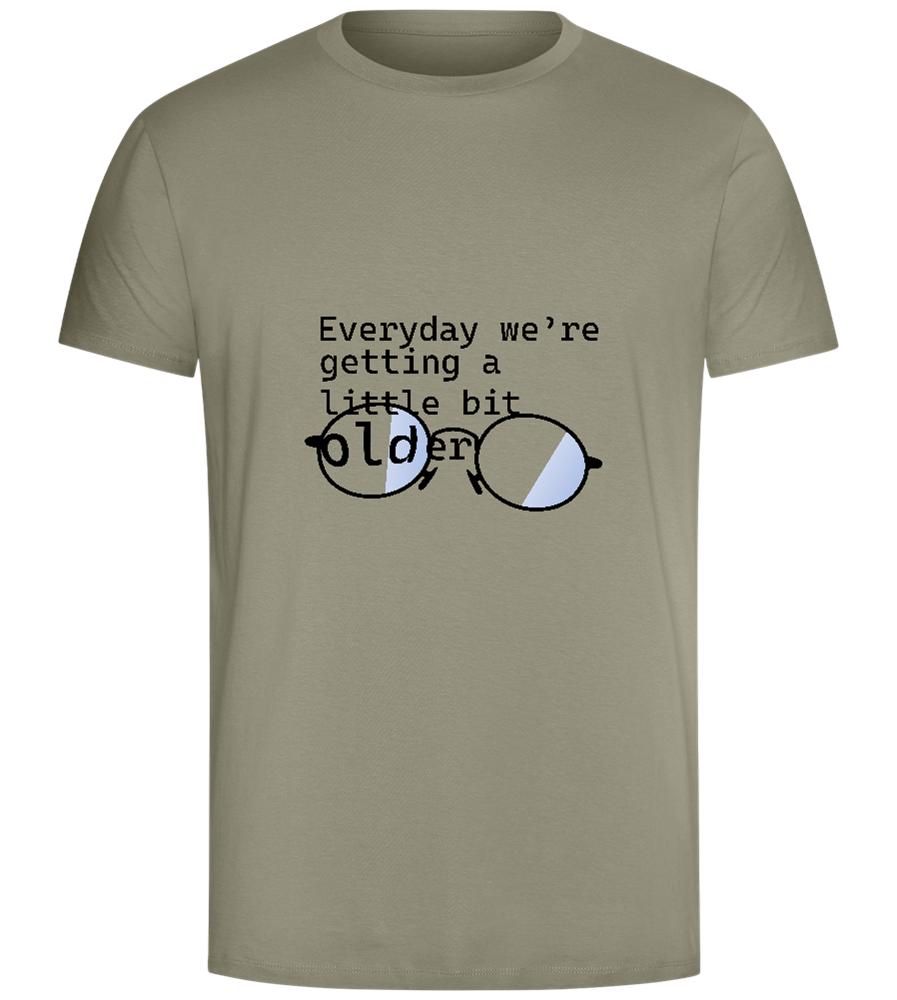 Reading Glasses Design - Comfort Unisex T-Shirt_KHAKI_front