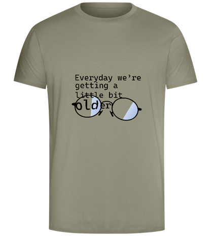 Reading Glasses Design - Comfort Unisex T-Shirt_KHAKI_front