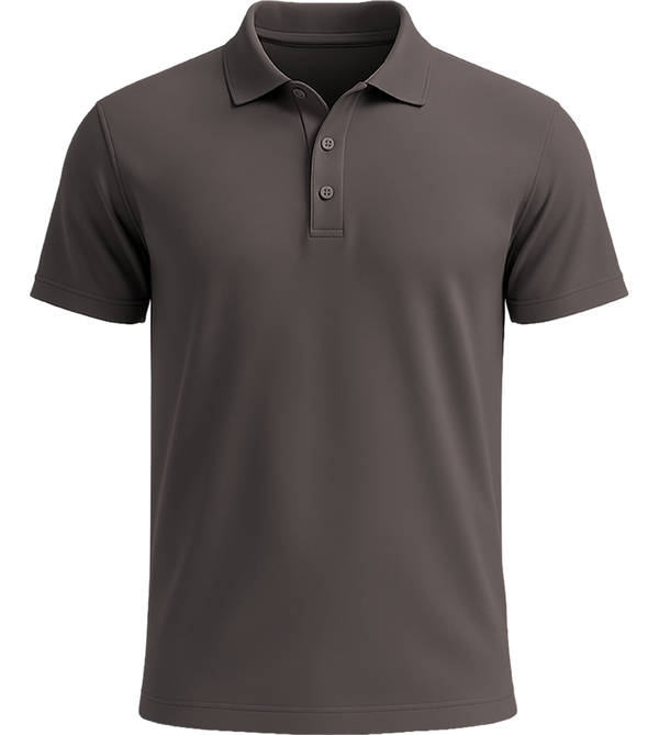 Premium men's polycotton polo shirt_DARK GREY_front