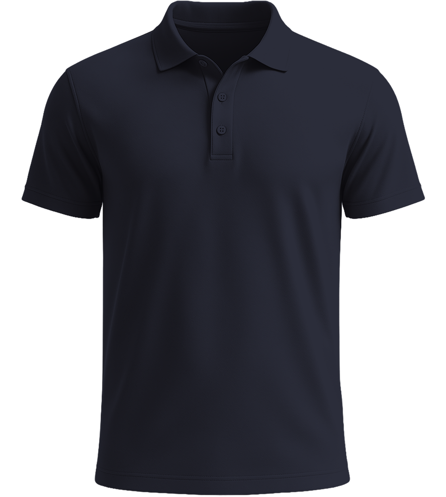 Premium men's polycotton polo shirt_FRENCH NAVY_front