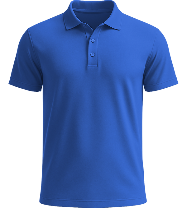 Premium men's polycotton polo shirt_ROYAL BLUE_front
