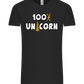 100 Percent Unicorn Design - Comfort Unisex T-Shirt_DEEP BLACK_front