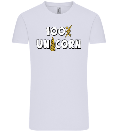 100 Percent Unicorn Design - Comfort Unisex T-Shirt_LILAK_front