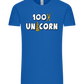 100 Percent Unicorn Design - Comfort Unisex T-Shirt_ROYAL_front