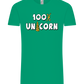 100 Percent Unicorn Design - Comfort Unisex T-Shirt_SPRING GREEN_front