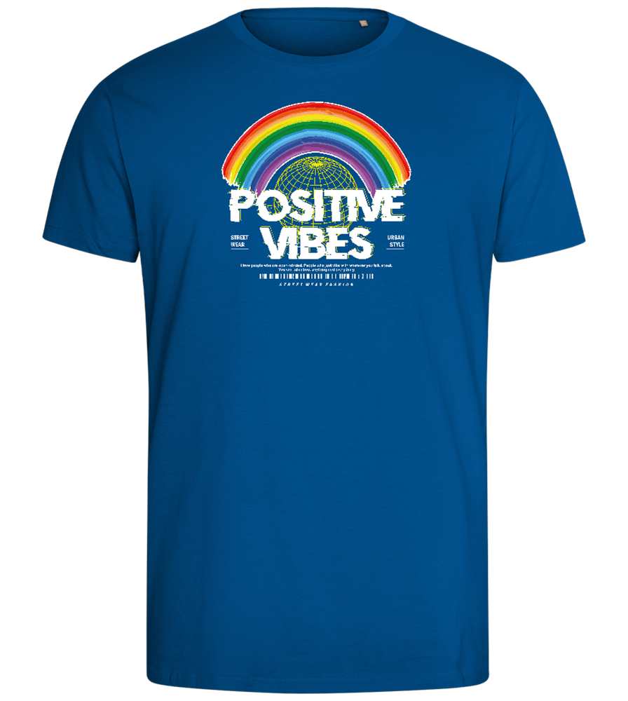 Positive Vibes Design - Comfort men's fitted t-shirt_ROYAL_front