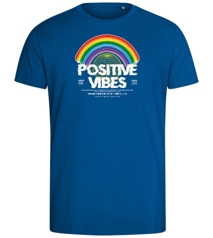 Positive Vibes Design - Comfort men's fitted t-shirt_ROYAL_front