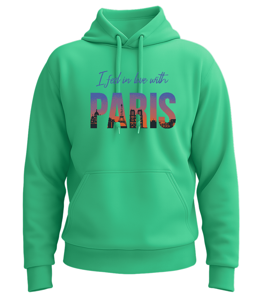 In Love with Paris Design - Premium Essential Unisex Hoodie_SPRING GREEN_front