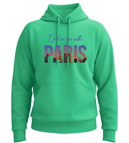 In Love with Paris Design - Premium Essential Unisex Hoodie_SPRING GREEN_front