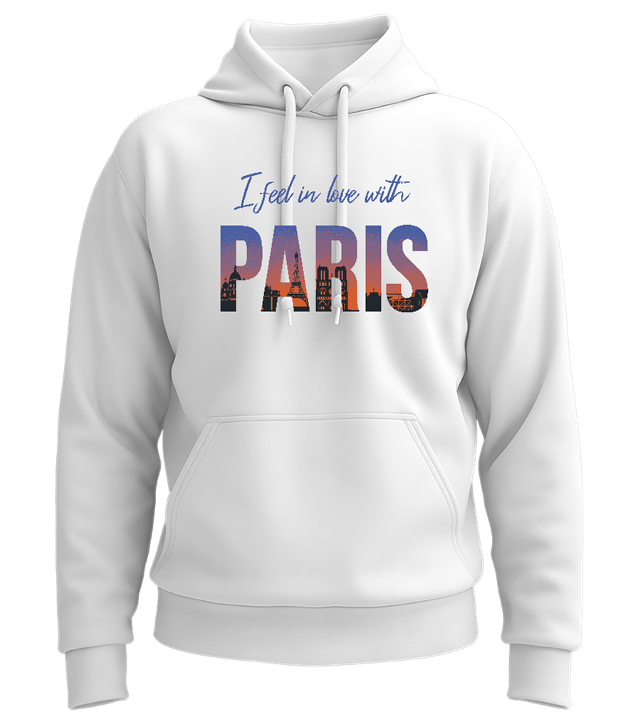 In Love with Paris Design - Premium Essential Unisex Hoodie_WHITE_front