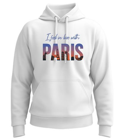 In Love with Paris Design - Premium Essential Unisex Hoodie_WHITE_front