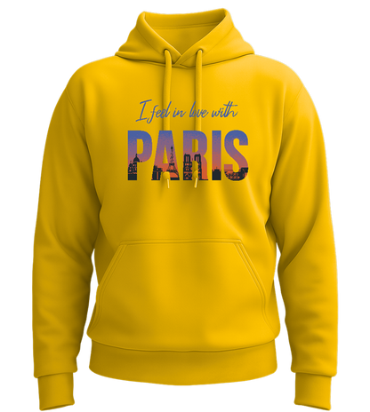 In Love with Paris Design - Premium Essential Unisex Hoodie_YELLOW_front