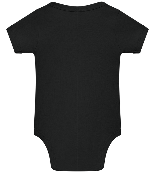 Christmas Hat Design - Baby bodysuit BLACK back