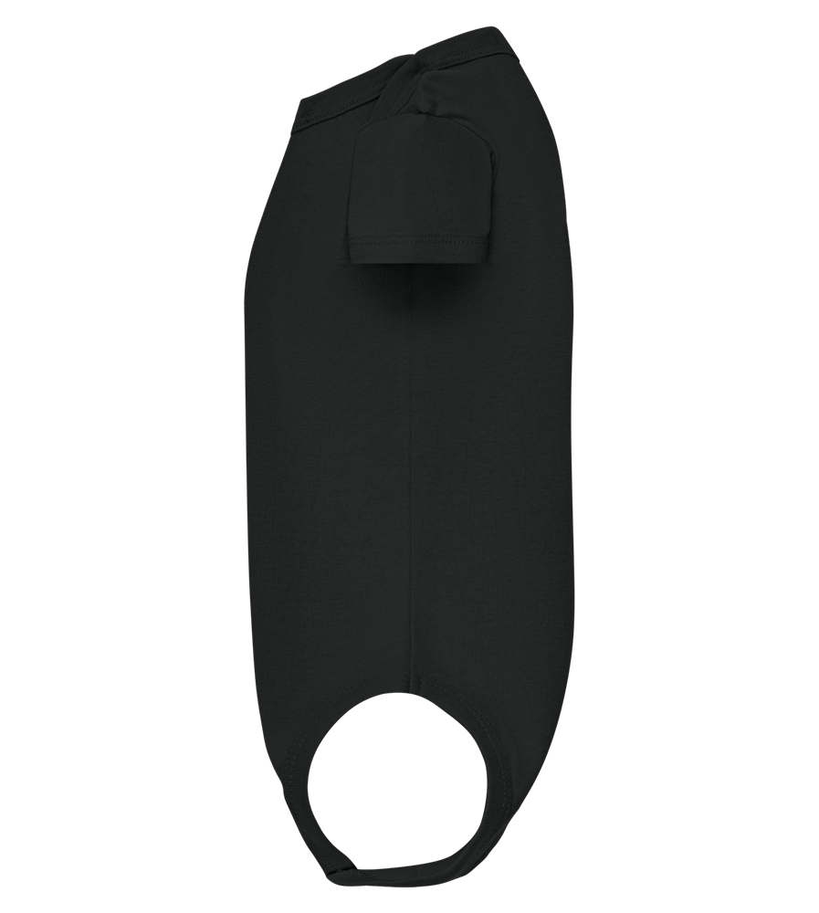 Christmas Hat Design - Baby bodysuit BLACK left