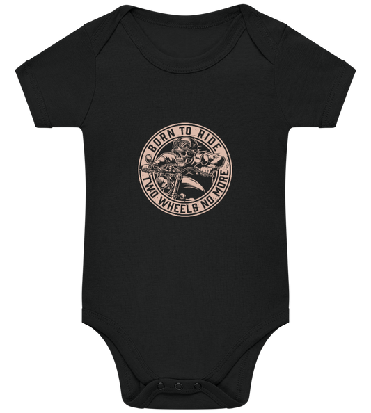 Born To Ride Design - Baby bodysuit BLACK front