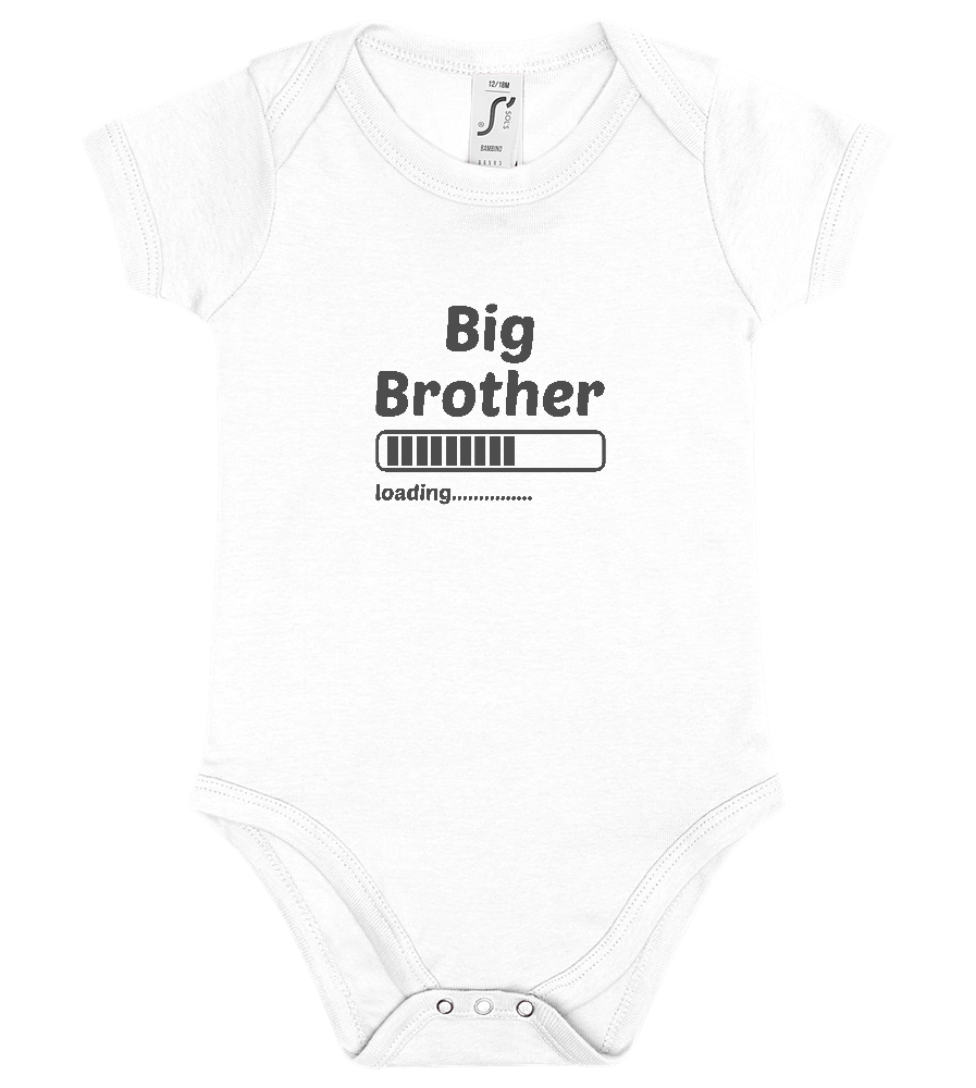 Big Brother Loading Design - Baby bodysuit WHITE front