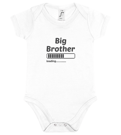 Big Brother Loading Design - Baby bodysuit WHITE front