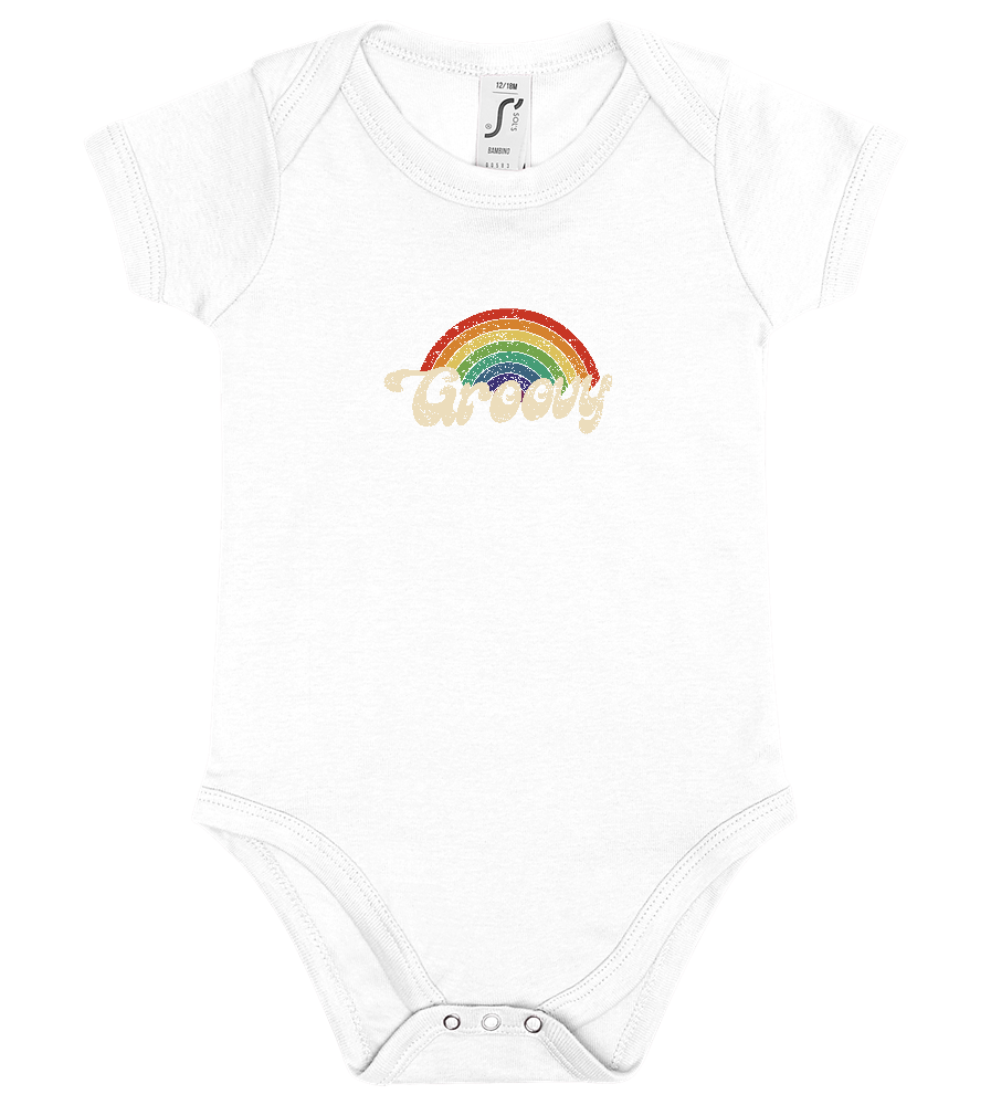 Groovy Design - Baby bodysuit_WHITE_front