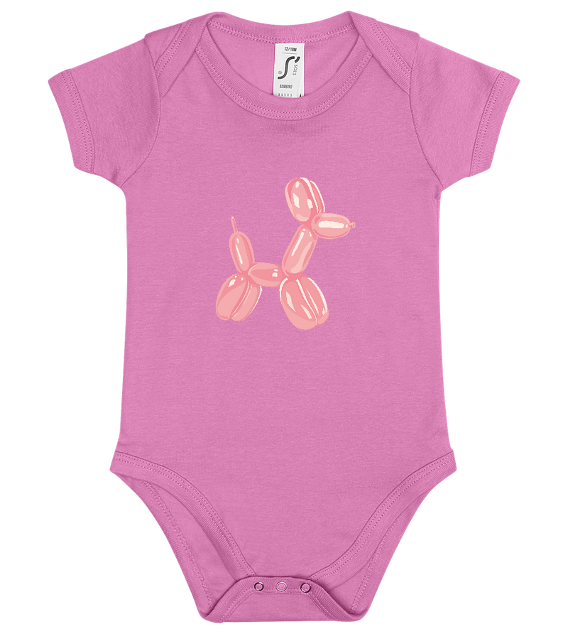 Balloon Dog Design - Baby bodysuit_PINK ORCHID_front