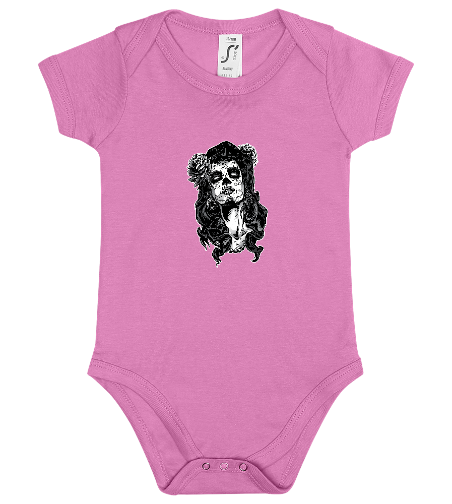 Los Muertos Design - Baby bodysuit_PINK ORCHID_front