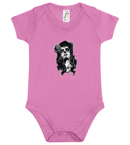 Los Muertos Design - Baby bodysuit_PINK ORCHID_front