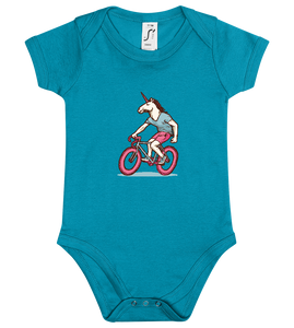 Bicycle Unicorn Design - Baby bodysuit