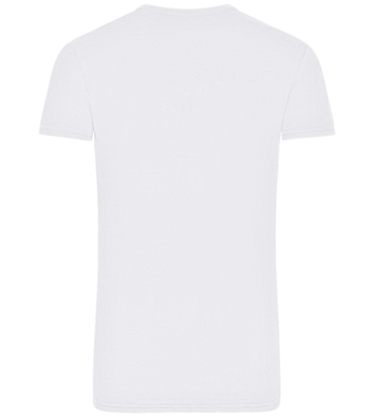 Music Design - Basic men's fitted t-shirt WHITE back