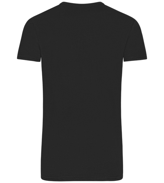 Halloween Ghost Design - Basic men's fitted t-shirt DEEP BLACK back