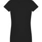 Don't Hate Just Skate Design - Basic women's v-neck t-shirt_DEEP BLACK_back