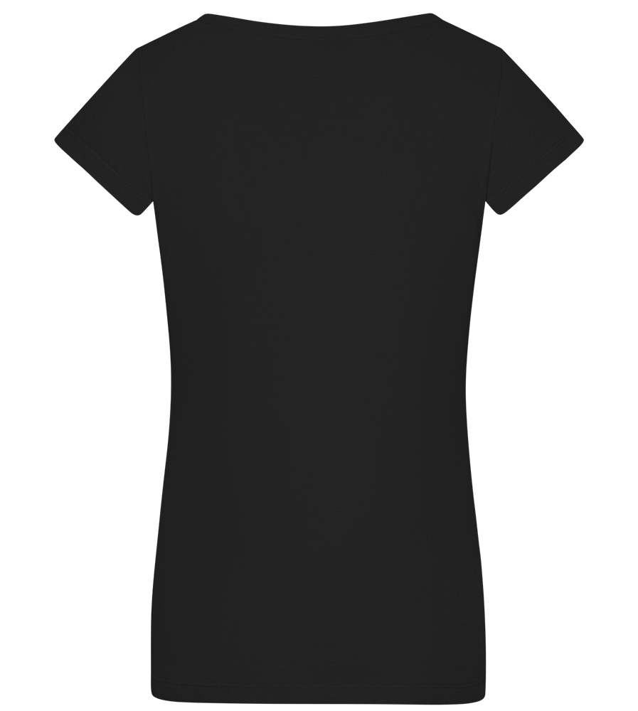 Don't Hate Just Skate Design - Basic women's v-neck t-shirt DEEP BLACK back