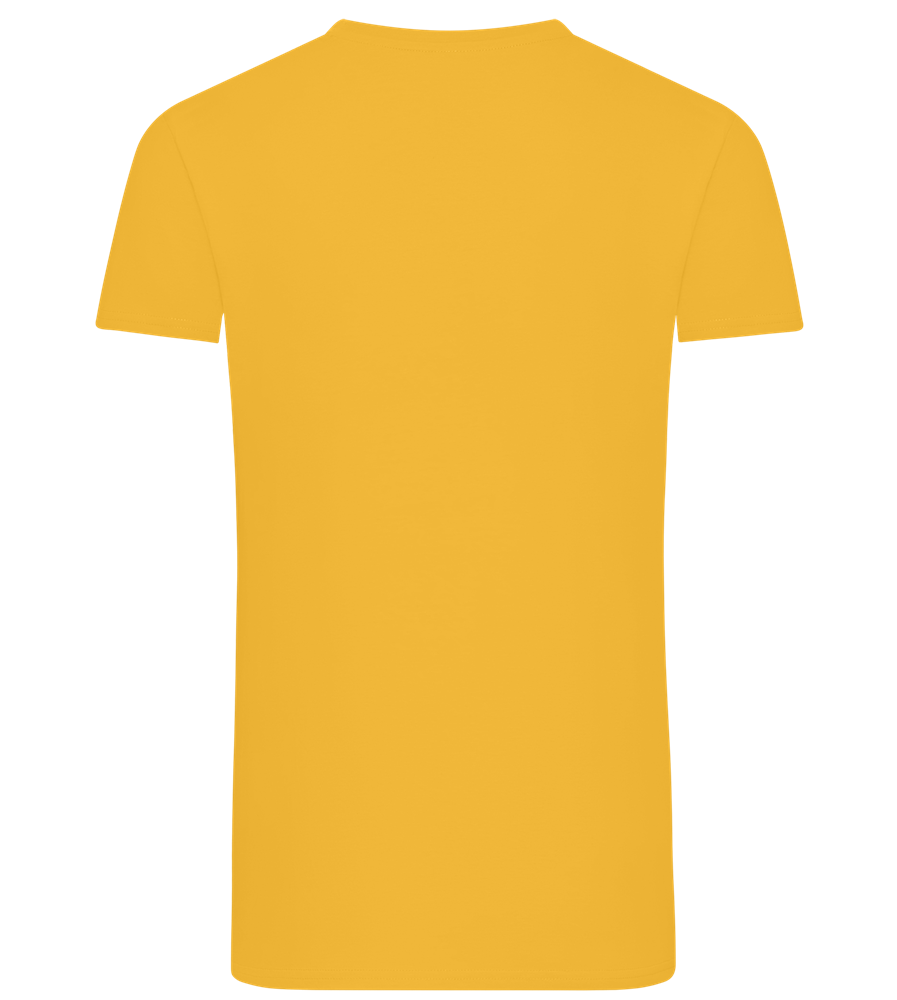 Save Water Drink Beer Design - Comfort men's fitted t-shirt_YELLOW_back