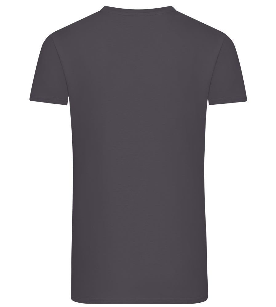 More Than Death Skull Design - Comfort men's fitted t-shirt MOUSE GREY back