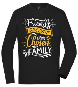 Design Friends Become Chosen Family - T-shirt Confort à manches longues homme