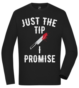 Just The Tip Design - Heren t-shirt met lange mouwen (Comfort)