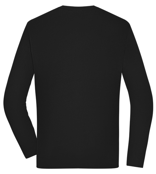 Just The Tip Design - Comfort men's long sleeve t-shirt DEEP BLACK back