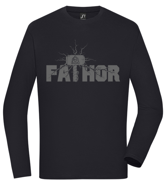 Fathor Design - Comfort men's long sleeve t-shirt MARINE front