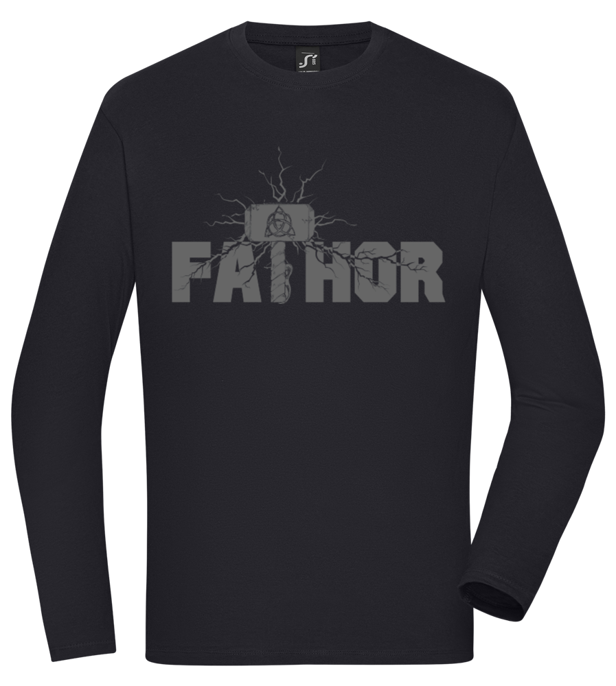 Fathor Design - Comfort men's long sleeve t-shirt MARINE front