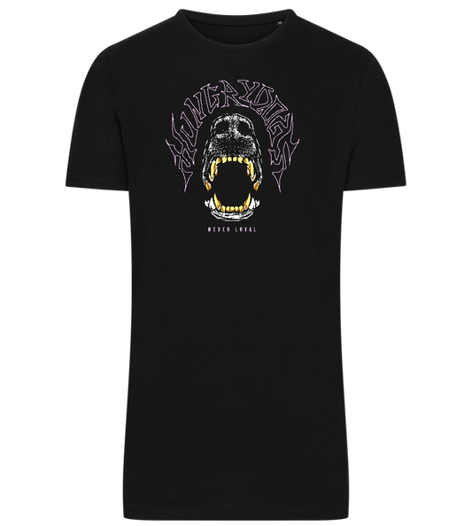 Hungrydogs Design - Comfort men's long t-shirt DEEP BLACK front