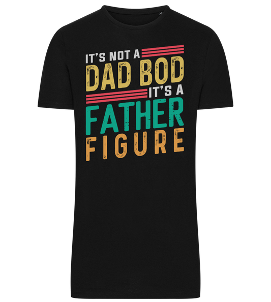 Father Figure Design - Comfort men's long t-shirt DEEP BLACK front
