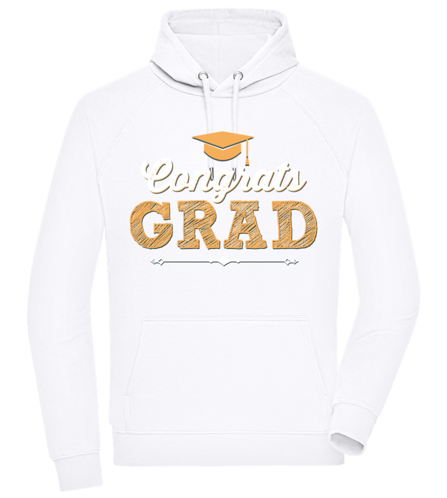 Congrats Grad Design - Comfort unisex hoodie WHITE front
