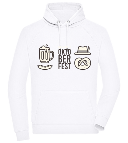 Welcome To Oktoberfest Design - Comfort unisex hoodie WHITE front
