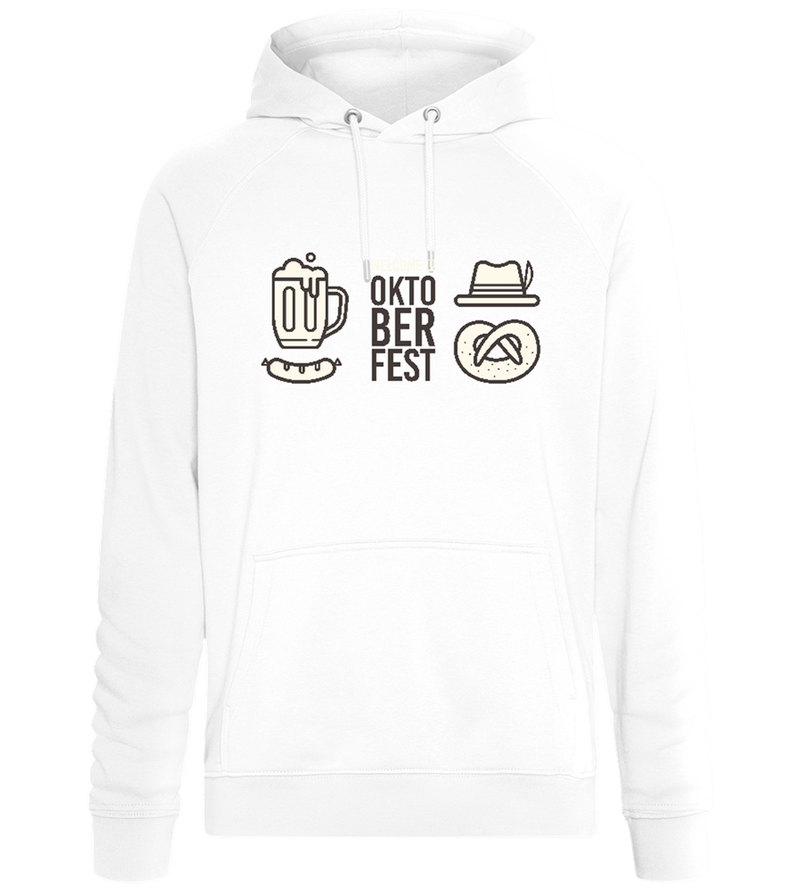 Welcome To Oktoberfest Design - Comfort unisex hoodie_WHITE_front