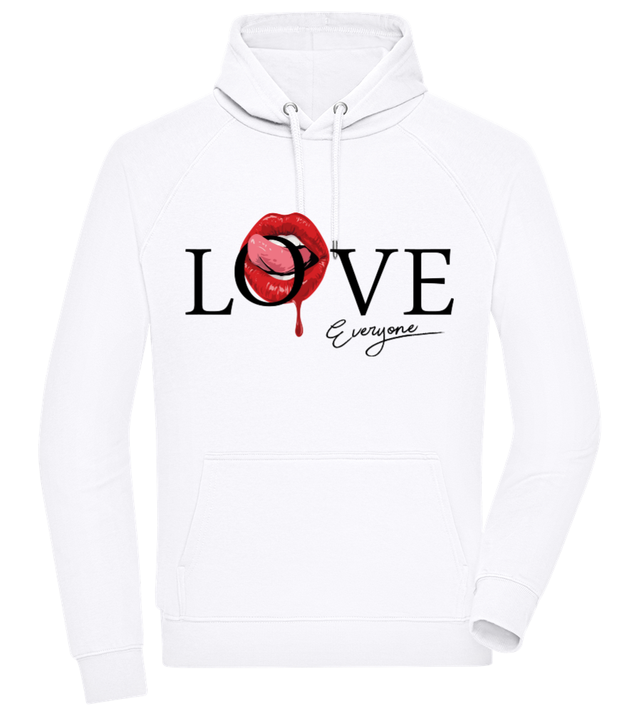 Love Everyone Design - Comfort unisex hoodie WHITE front
