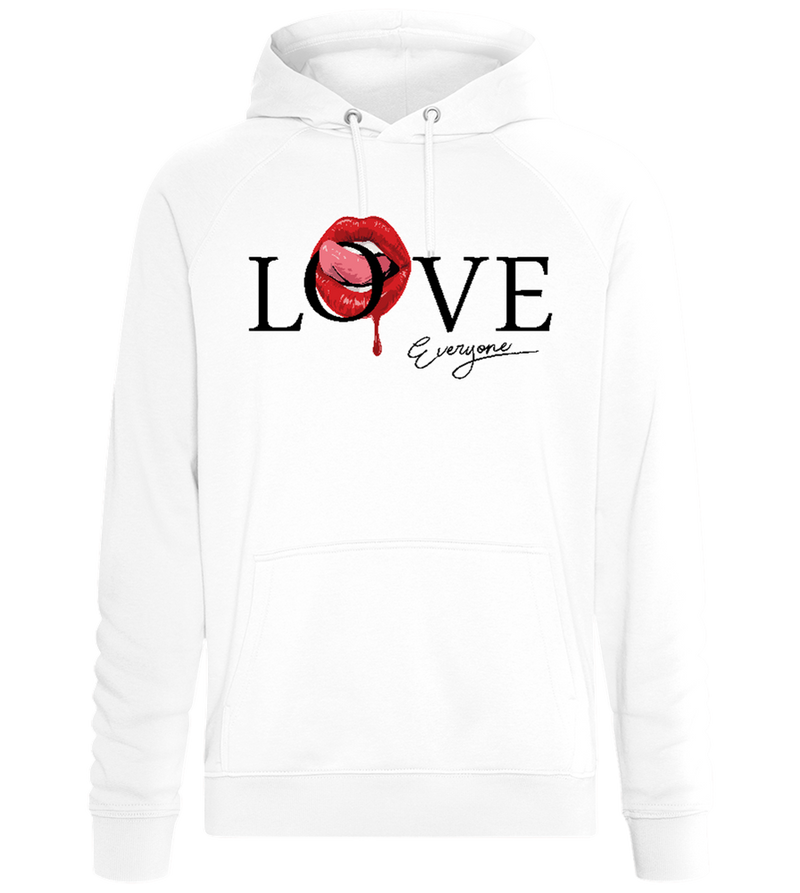 Love Everyone Design - Comfort unisex hoodie_WHITE_front