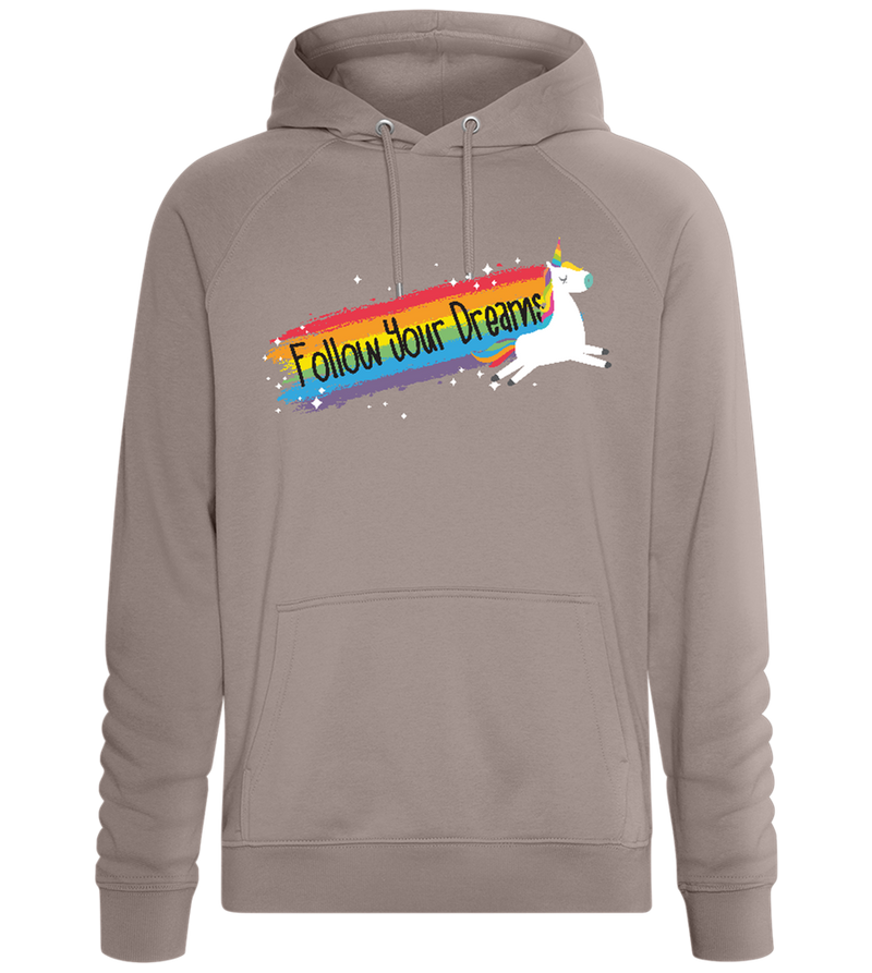 Follow Your Dreams Design - Comfort unisex hoodie_CHARCOAL CHIN_front