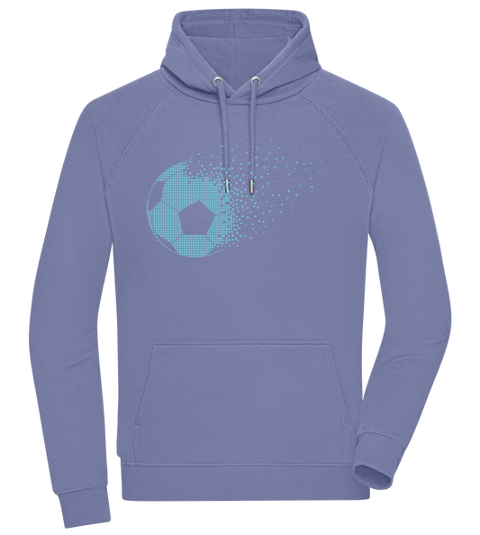 Pixel Ball Design - Comfort unisex hoodie BLUE front