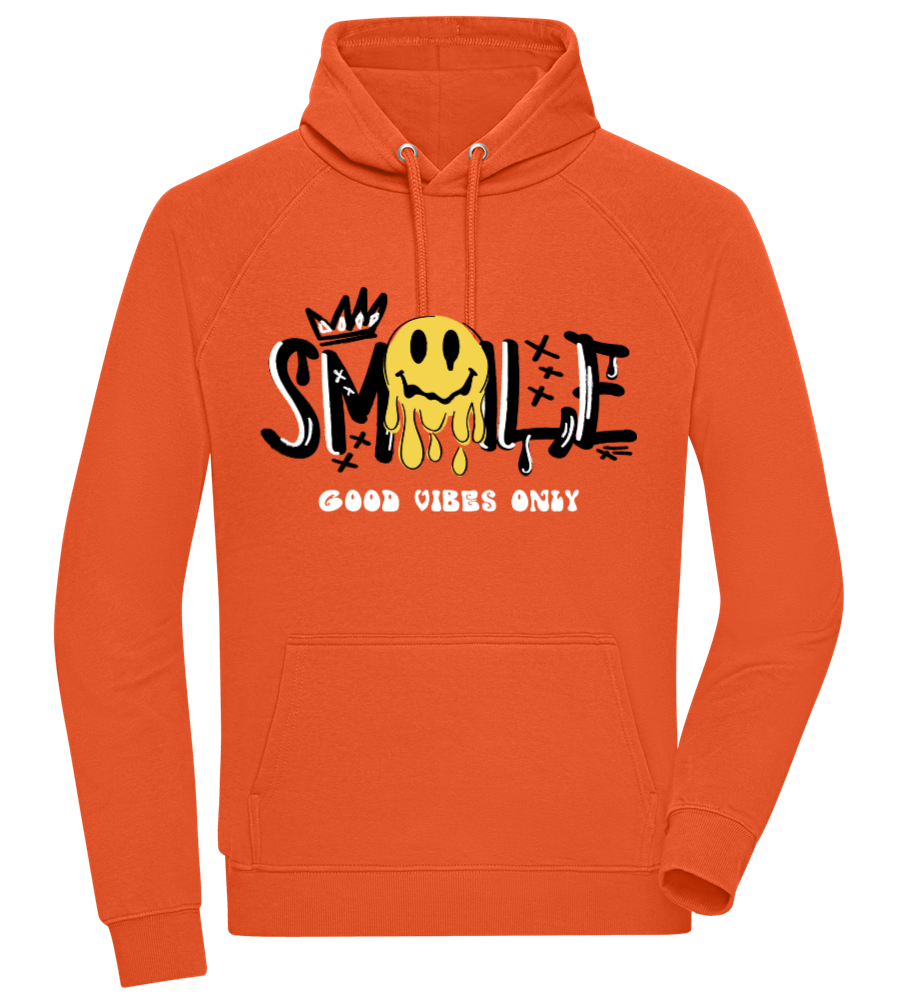 Smile Design - Comfort unisex hoodie BURNT ORANGE front