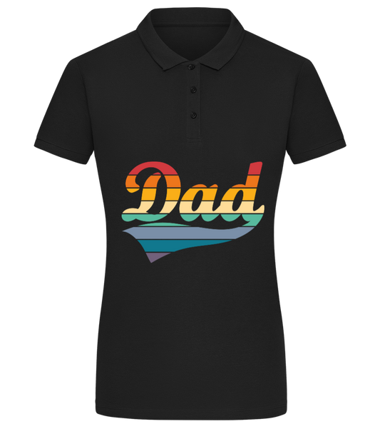 Dad Design - Comfort women's polo shirt BLACK front