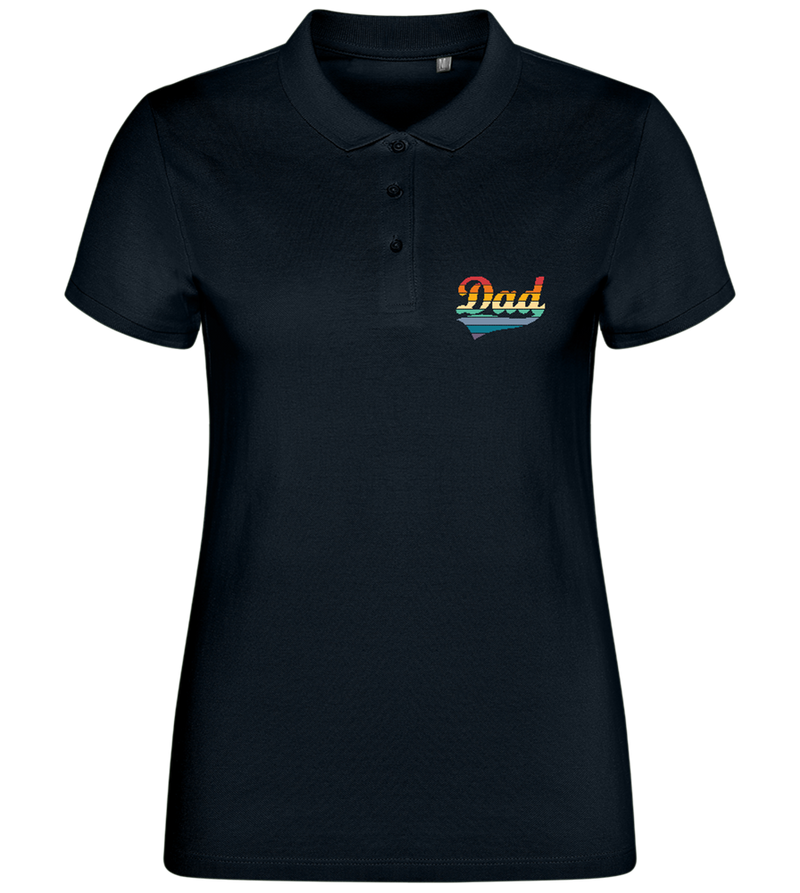 Dad Design - Comfort women's polo shirt_BLACK_front